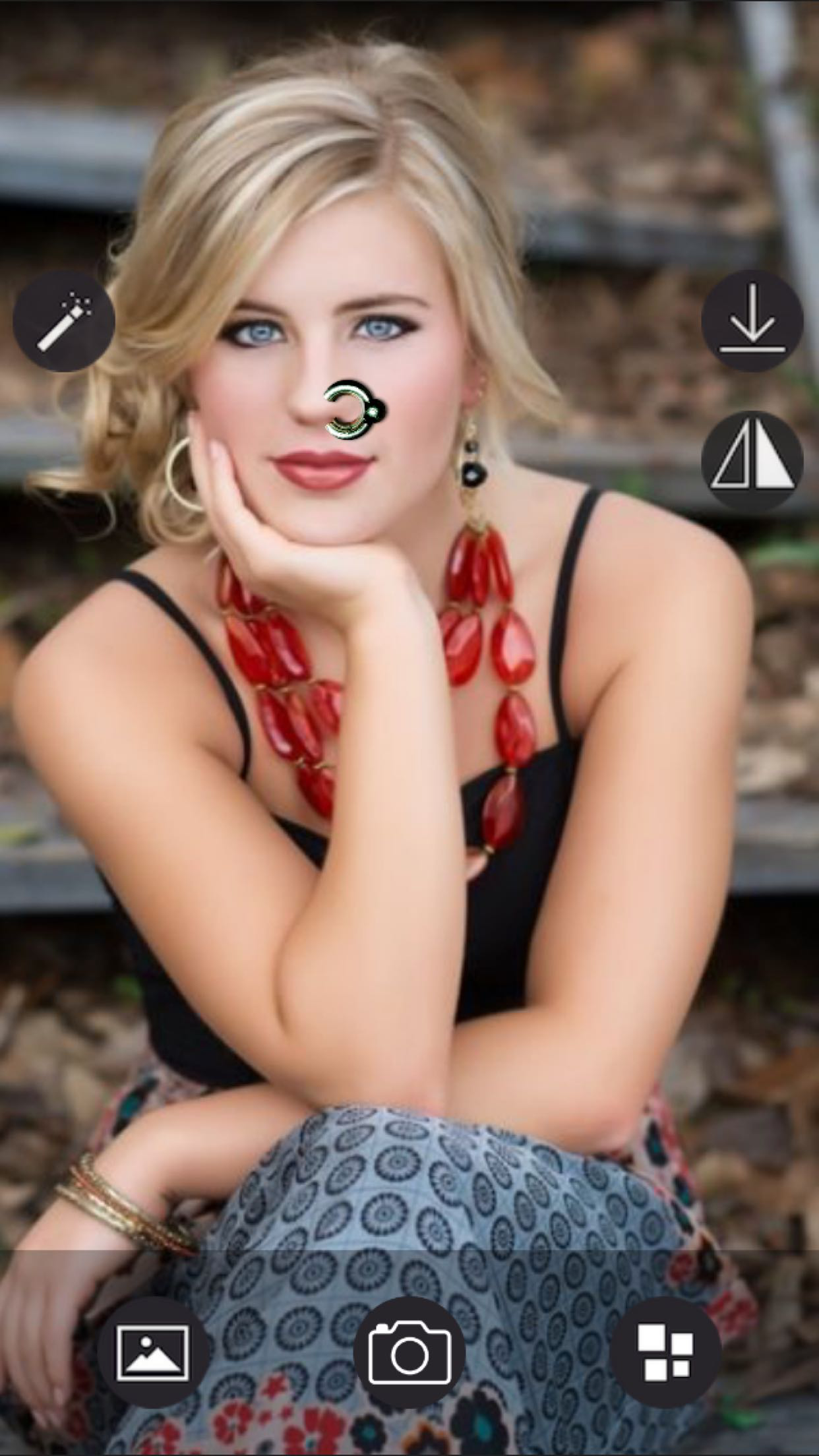 Piercings Photo Booth - Face Piercing Photo Effect