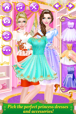 Princess Sisters Salon - Royal Beauty Makeover: SPA, Makeup & Dress Up Game for Girls screenshot 3