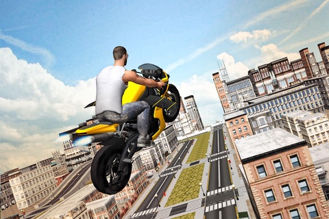 Flying Moto Traffic Racer 3d screenshot 3