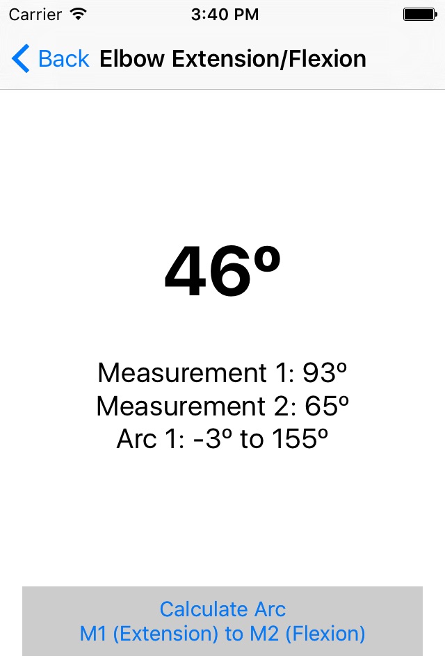 yROM Shoulder & Elbow Goniometer Lite screenshot 3