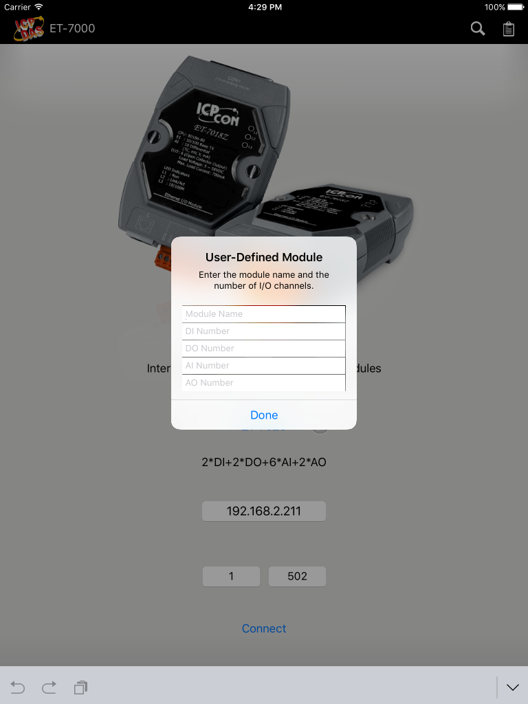 ET-7000: a Modbus TCP connect tool for the ET-7000/ PET-7000 serious modules of ICP DAS screenshot 9