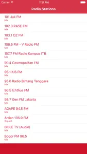 Radio Indonesia FM - Streaming and listen to live Indonesian online music and news show screenshot #1 for iPhone