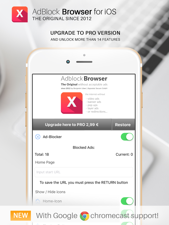 AdBlock Browser for Chromecast