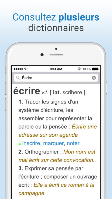 Screenshot #1 pour Dictionnaire français