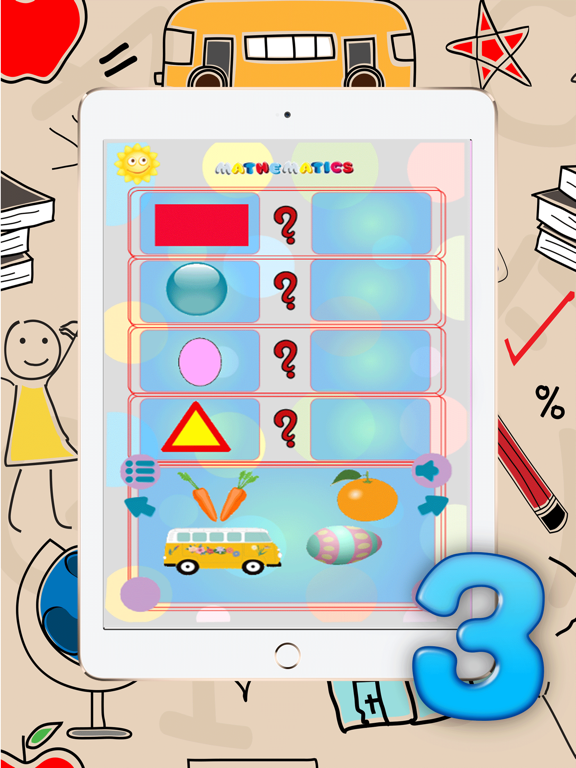 123 Mathematics : Learn numbers shapes and relation early education games for kindergarten iPad screenshot