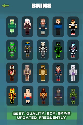 Best Boys Skins Collection - Pixel Art for Minecraft Pocket Edition screenshot 2