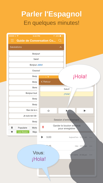 Screenshot #1 pour Guide de Conversation en Espagnol: Hello Pal