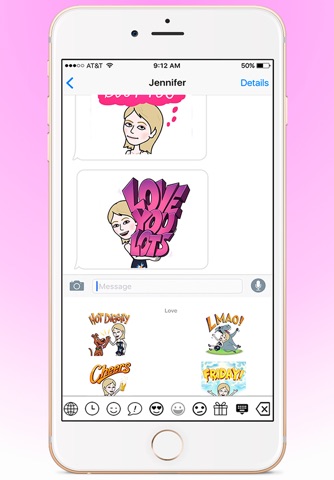 Blondemoji Keyboard - Emojis for cute Blondes screenshot 4