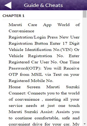 App Guide for Maruti Care screenshot 2