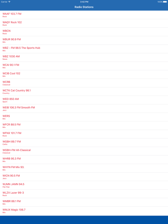 Screenshot #4 pour Radio Massachusetts FM - Streaming and listen to live online music, news show and American charts from the USA