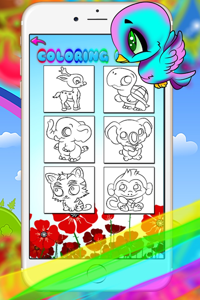 ABC ANIMALS COLORING BOOK - FREE DRAWING PAINTING FOR TODDLER AND KIDS screenshot 4