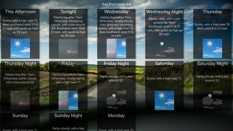 National Weather Forecast - NWS Local Forecasts on your TV!
