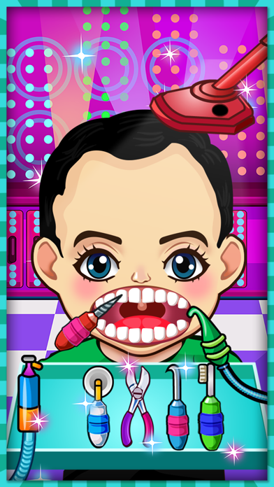 Screenshot #2 pour Celebrity Crazy Dentist Teeth Doctor Little Office & Shave Beard Hair Salon Free Kids Games