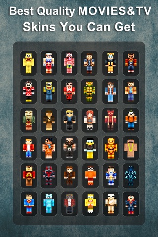 Movie Pixel Skins Collection - Minecraft Pocket Edition Lite screenshot 2