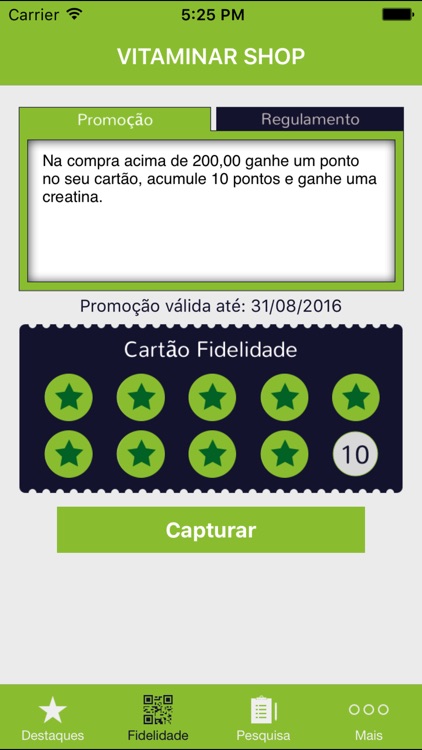 Vitaminar Shop Fidelidade