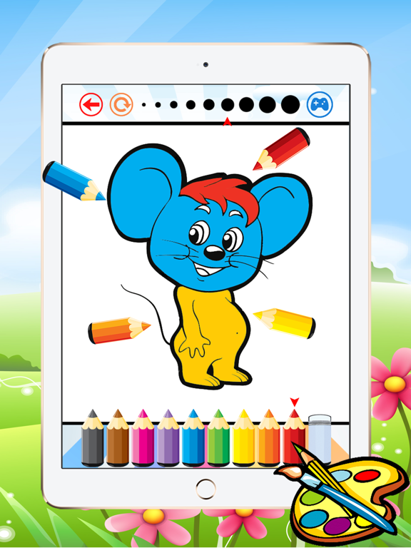 Dog & Cat Coloring Book - All In 1 Drawing Paint And Color Games for Kid iPad screenshot