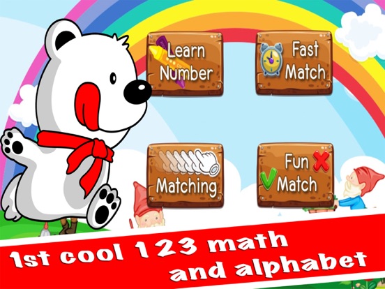 1st cool 123 math and alphabet - kindergarten kids educational games iPad screenshot