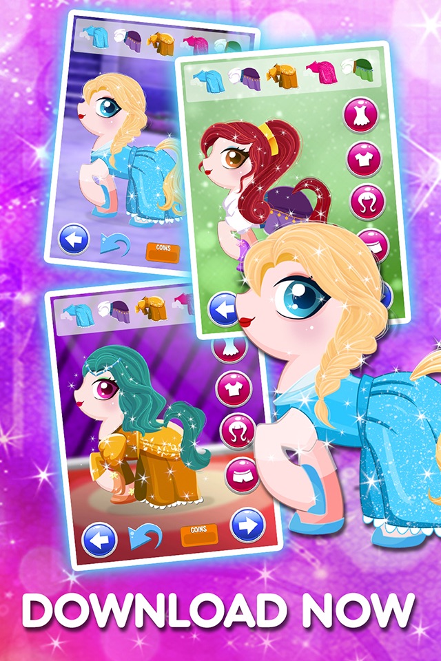 Princess Pony Dress Up & MakeOver Games - My Little Pets Equestrian Girls screenshot 4