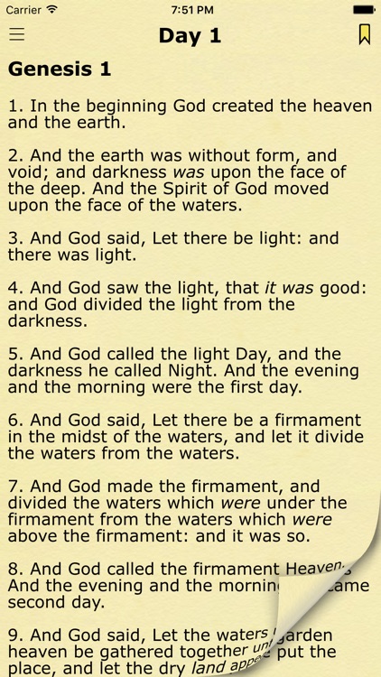Chronological Bible in a Year - KJV Daily Reading