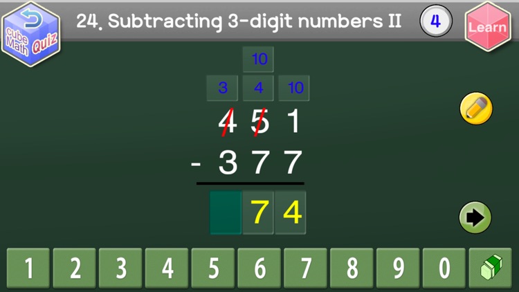 Second Grade Cube Math Lite screenshot-4