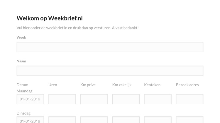 Weekbrief