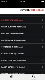 real coyote hunting calls - coyote calls & coyote sounds for hunting (ad free) bluetooth compatible iphone screenshot 2