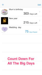 Days Until Date Alarm - New Years, Wedding, Birthday Countdown screenshot
