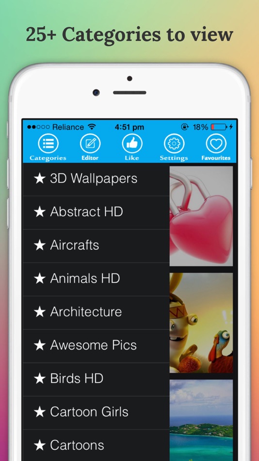 Pikoo - Retina phone display wallpapers and vibrant beautify editor - 1.1 - (iOS)