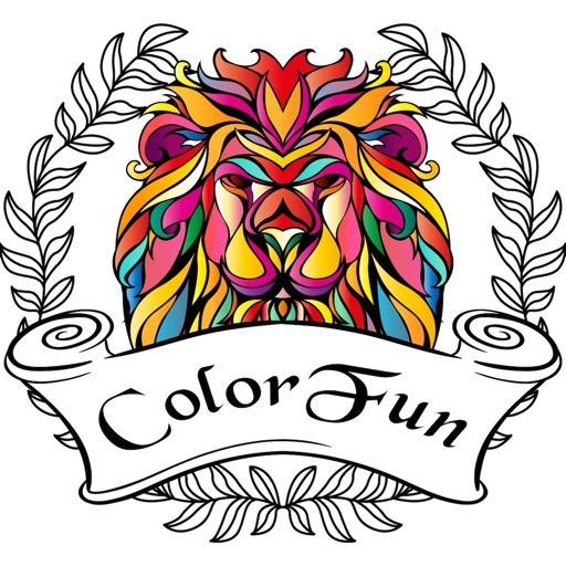 ColorFun - Adult Coloring Book With Editable Text iOS App