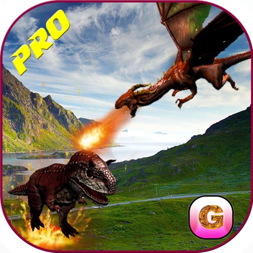 Flying Dragon Warrior Attack Pro – Monster vs Dinosaur Fighting Simulator icon