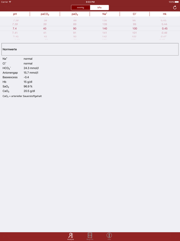 Screenshot #6 pour BGA - Blutgasanalyse