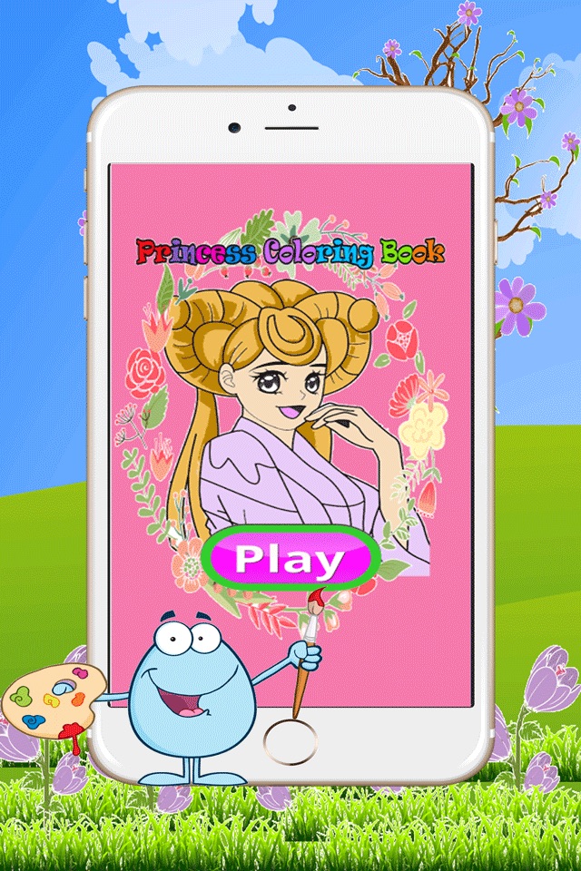 Games Princess Coloring Page : Painting For Kids Free screenshot 4