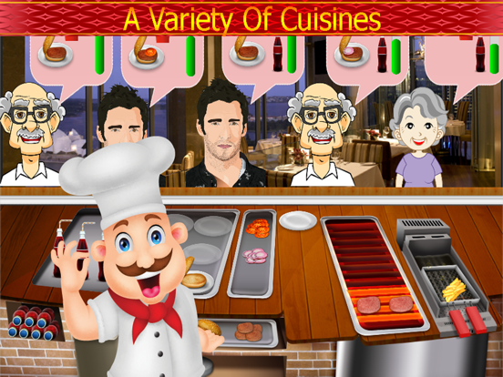 Chef Cooking Master Food Fever : Maker Hamburger,Hotdog,Pizza Free Games iPad screenshot