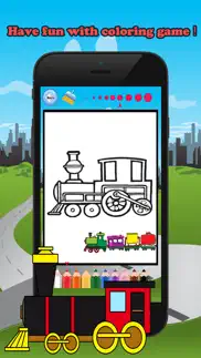 train friends coloring book for children age 1-10: games free for learn to use finger to drawing or coloring with each coloring pages iphone screenshot 4