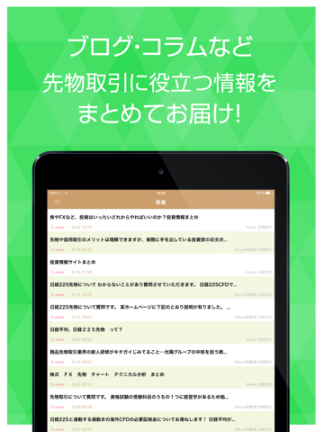 Screenshot #5 pour 先物取引に役立つ情報ブログまとめ