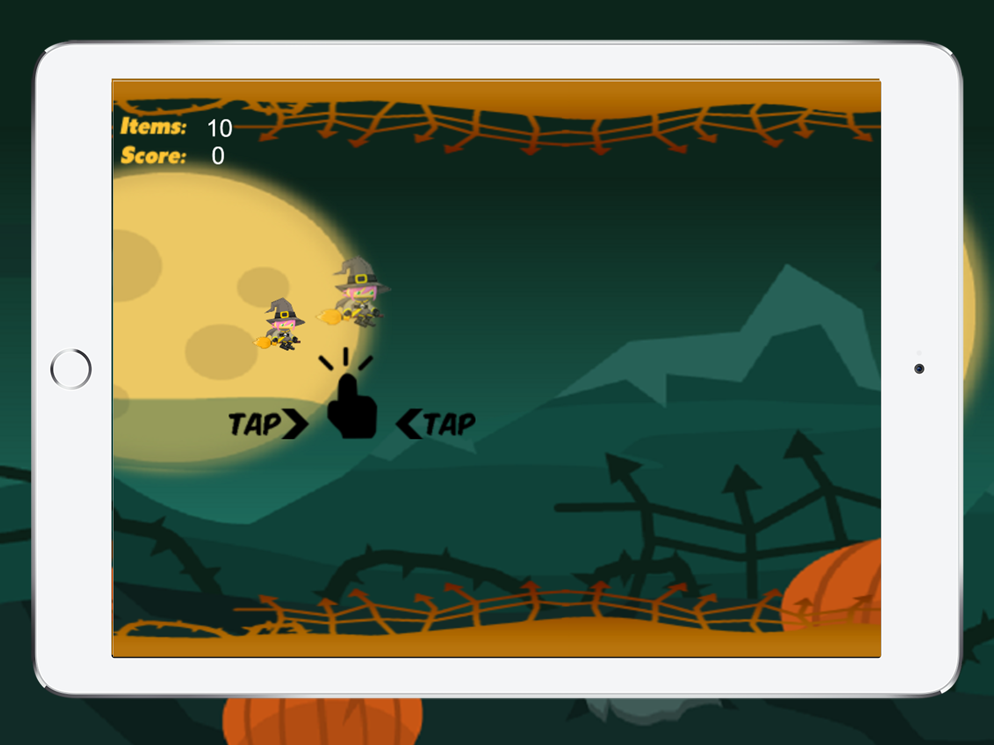 Floppy Witch Learn To Fly By Magic Broom In Halloween Night - Tap Tap Games screenshot 5