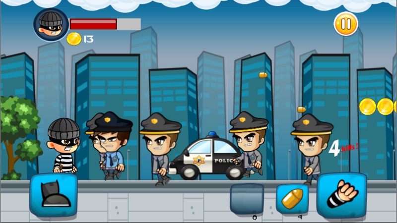 robber vs cops run adventure games screenshot 2