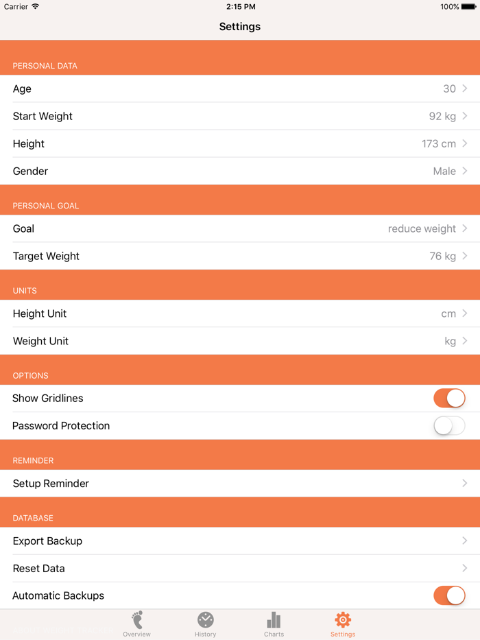 Weight Tracker - BMI