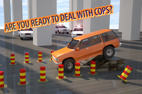 3D Car Parking - multi level driving test and  obstacle course 2016 screenshot 4