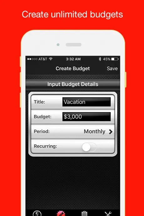 Budget Saved - Personal Finance and Money Management Mobile Bank