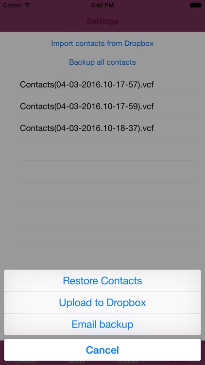 VContact - Group Contact,Backup & Restore Contact