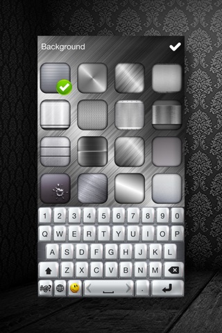 Silver Keyboard – Metalic Key Design.s for iPhone Free plus Stylish Font.s & Emoji screenshot 4