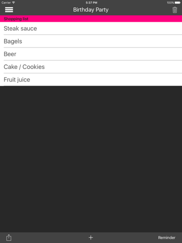 Screenshot #4 pour Shop List - a powerful shopping list