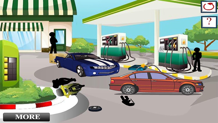 Stickman Crime Death - Gas Station & Hotel Strategy Murder Game