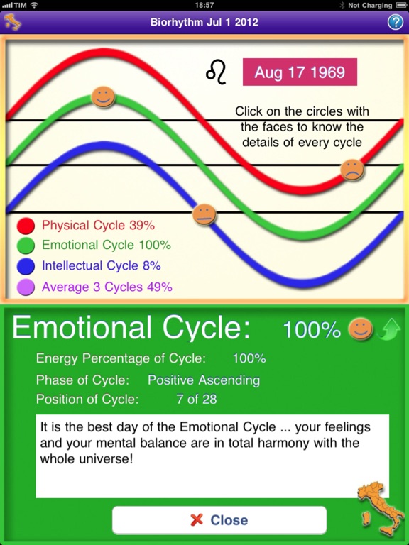 Biorhythm Pro - あなたの人生のリズムを測定するバイオリズムのおすすめ画像3