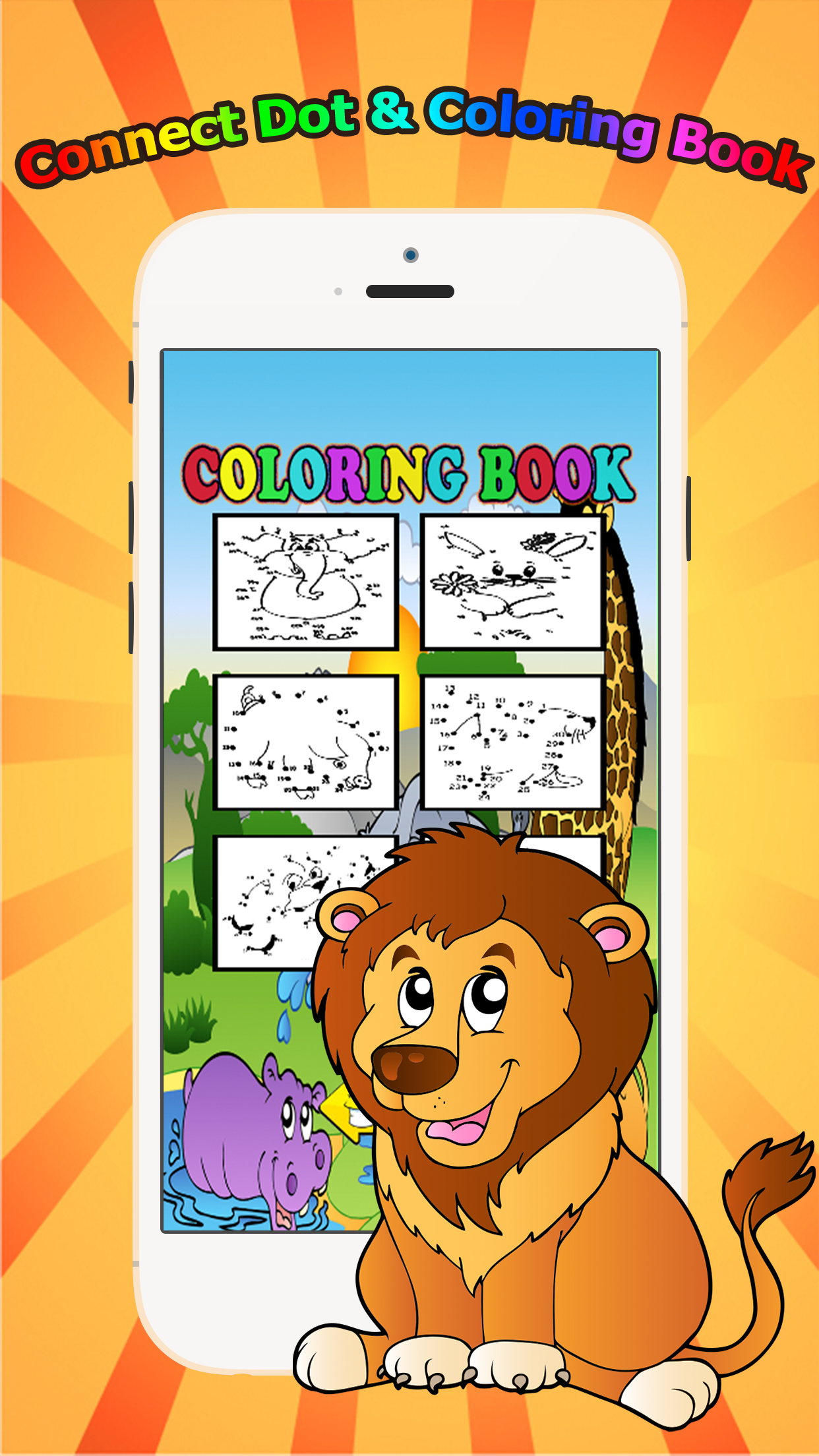Animals Dot to Dot Coloring Book for Kids grade 1-6: coloring pages learning games screenshot 2