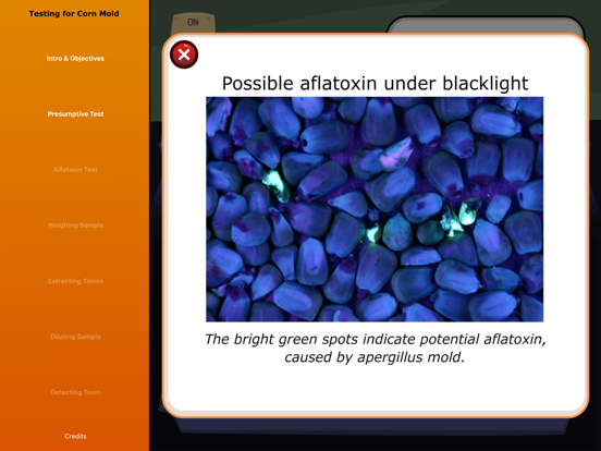 Screenshot #6 pour Virtual Labs: Testing for Corn Mold Mycotoxins