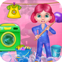 Clean Up - House Cleaning  cleaning games and activities in this game for kids and girls - FREE