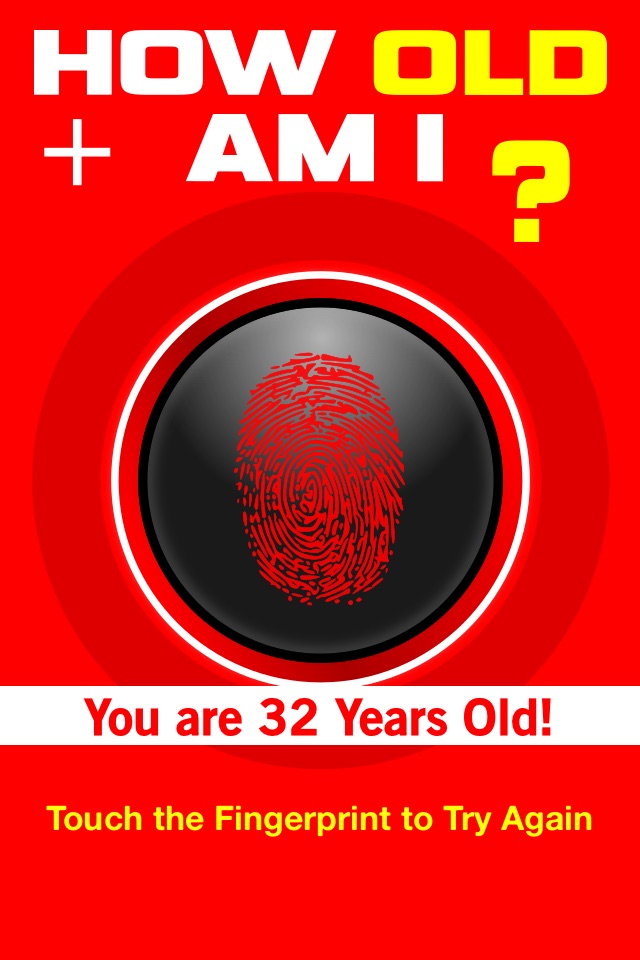 How Old Am I - Age Guess Booth Fingerprint Touch Test + HD screenshot 3