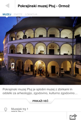 Pokrajinski muzej Ptuj Ormož screenshot 2